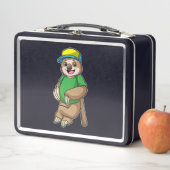 Lunch Box Sloth au baseball avec batte de baseball (En situation)
