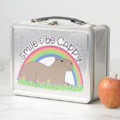 Lunch Box Smile and Be Cappy mignon et heureux capybara (En situation)