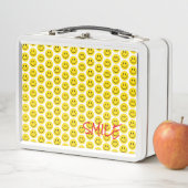Lunch Box SMILE Visage Jaune Noir Blanc Joyeux Enfants de l' (En situation)