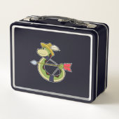 Lunch Box Snake as Archer with Bow & Arrow (Dos)