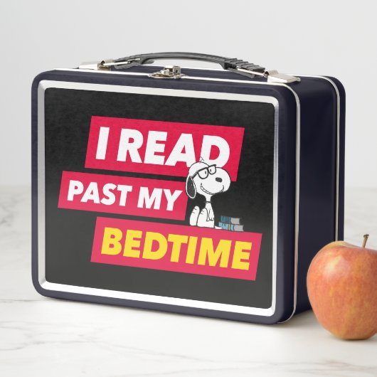 Lunch Box Snoopy "I Read Past My Bedtime" (En situation)