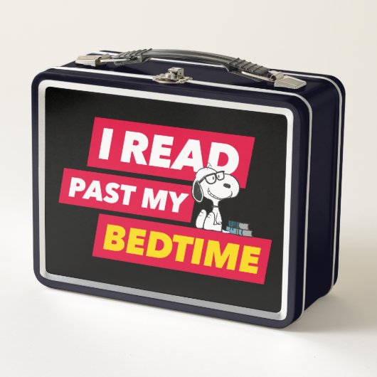 Lunch Box Snoopy "I Read Past My Bedtime" (Devant)