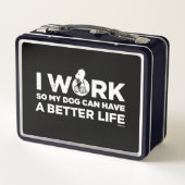 Lunch Box Snoopy - Je Travaille Pour Que Mon Chien Puisse Av (Dos)