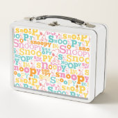 Lunch Box Snoopy Pastel Text Pattern (Devant)
