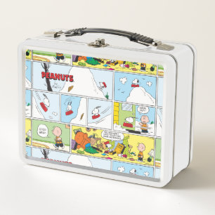 Lunch Box Snoopy Sled Riding Food Dish