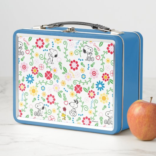 Lunch Box Snoopy So Sweet Flower Pattern (En situation)