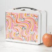 Lunch Box Snoopy & Woodstock Super Vibes Motif orange (En situation)