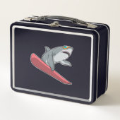 Lunch Box Snowboard requin (Devant)