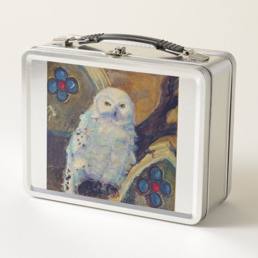 Lunch Box Snowy Owl Church Connaissance Maureen Girard Bird (Devant)