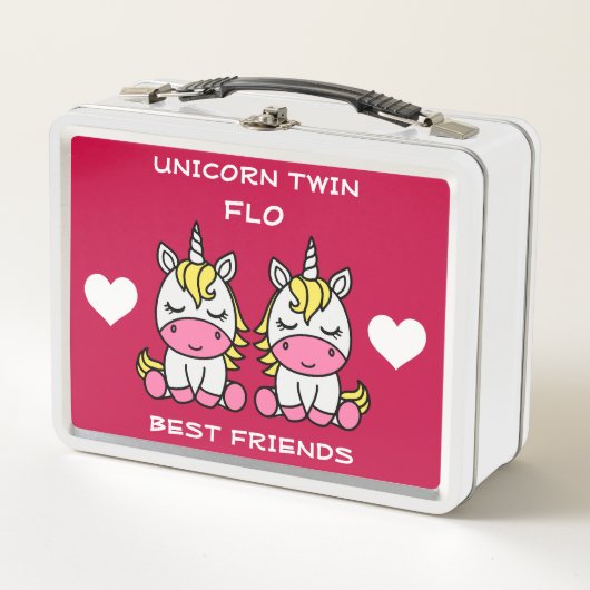 Lunch Box Sœur jumelle licorne  (Devant)
