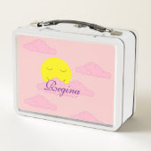 Lunch Box Soleil se levant à Hazy, Ciel rose II : (Dos)