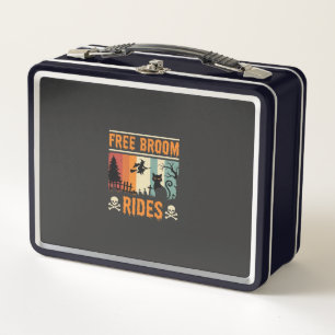 Lunch Box Sorcière Chat de Rides de Balai Gratuits Halloween