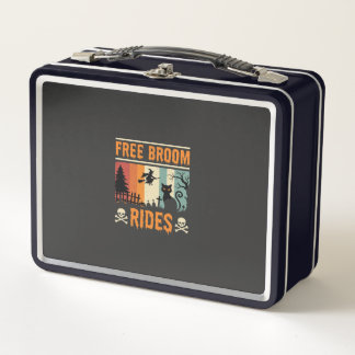 Lunch Box Sorcière Chat de Rides de Balai Gratuits Halloween