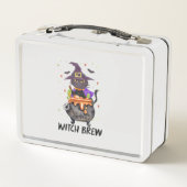 Lunch Box Sorcière - Chat portant une sorcière (Dos)