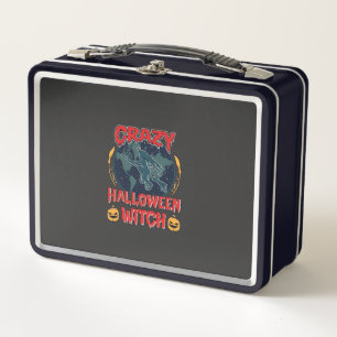 Lunch Box Sorcière de Halloween fou Citrouille Volant Lune N
