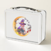 Lunch Box Sorcière et chat noir (Dos)