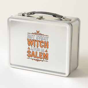 Lunch Box Sorcière Vintage Salem Halloween Typographie Desig