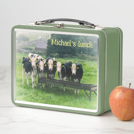 Lunch Box Souriez s'il vous plaît ! Vaches mignonnes (En situation)