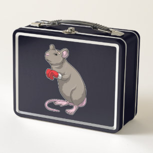 Lunch Box Souris à Boxing avec gants de Boxing