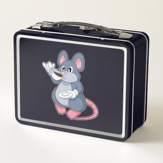 Lunch Box Souris avec Café Cup (Dos)