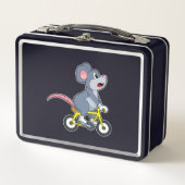 Lunch Box Souris avec vélo (Devant)