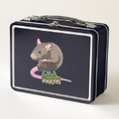 Lunch Box Souris comme Patinage en ligne avec Patins en lign (Devant)