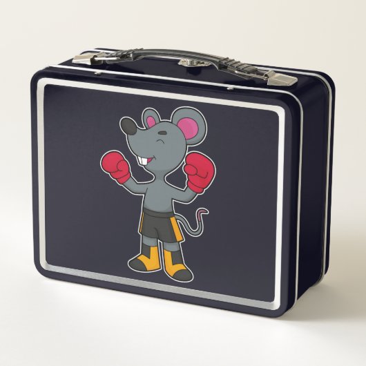 Lunch Box Souris en boîte avec gants de boxe (Dos)