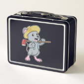 Lunch Box Souris en fermier avec Ax et Casquette (Dos)