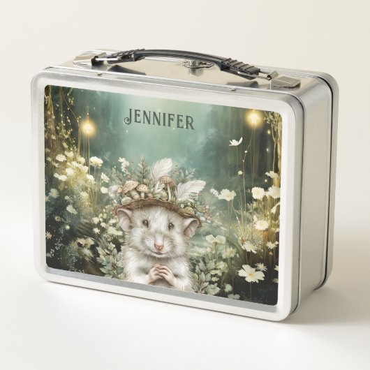 Lunch Box Souris forestière enchantée personnalisée (Dos)