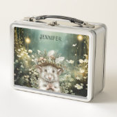 Lunch Box Souris forestière enchantée personnalisée (Devant)