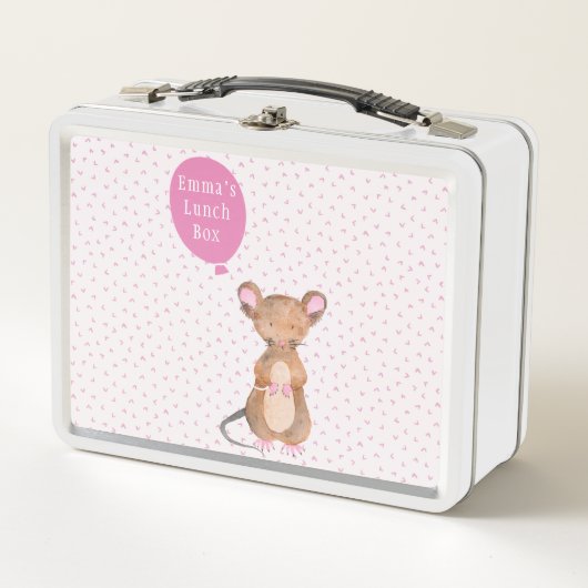 Lunch Box Souris mignonne Woodland | Filles (Devant)
