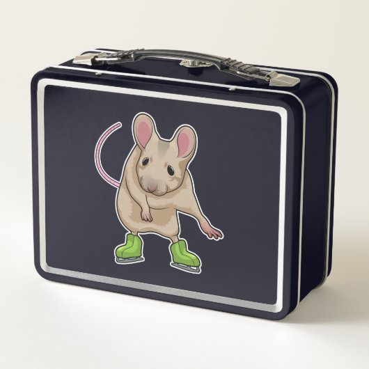 Lunch Box Souris Patinage sur glace Patins sur glace (Dos)