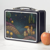 LUNCH BOX SOUS LE CIEL ÉTOILÉ BLEU (En situation)