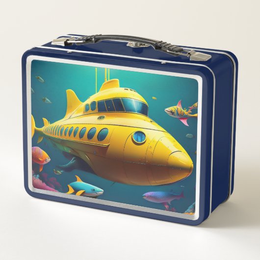Lunch Box Sous-marin jaune (Dos)
