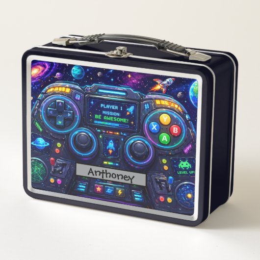 Lunch Box Space Game Controller Galaxy Control Panel  (Devant)