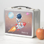 Lunch Box Spaceman de fusée personnalisé pour enfants (En situation)