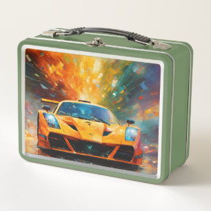 Lunch Box Speed Unleashed : Impression d'art Supercar Abstra