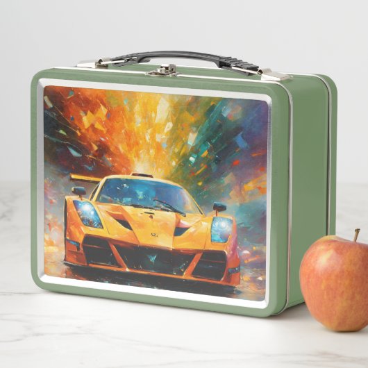 Lunch Box Speed Unleashed : Impression d'art Supercar Abstra (En situation)