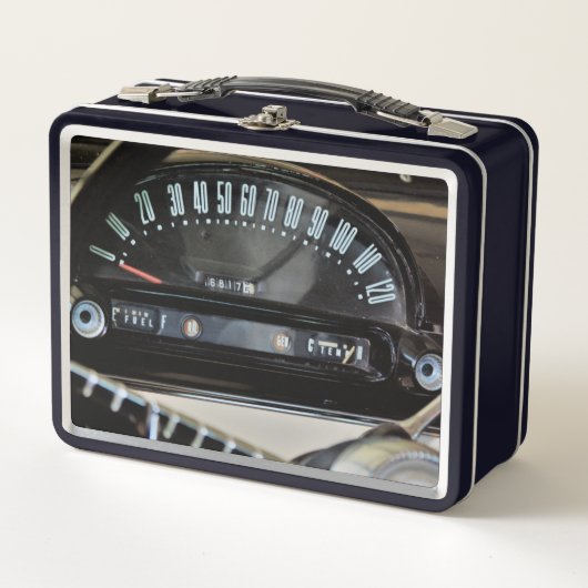 Lunch Box Speedometer de voiture classique 1955 (Devant)
