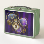 Lunch Box Spider Steampunk sur Arrière - plan pourpre (Devant)