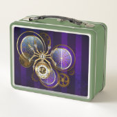 Lunch Box Spider Steampunk sur Arrière - plan pourpre (Dos)