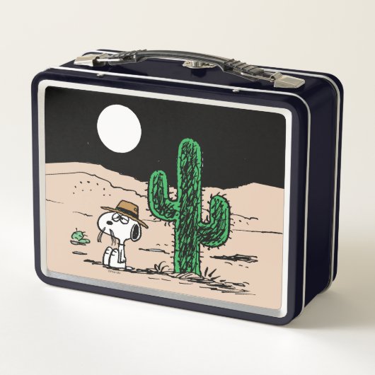 Lunch Box Spike dans un désert illuminé par la Lune (Dos)