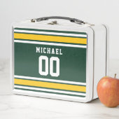 Lunch Box Sports Team Football Jersey Nom personnalisé Numér (En situation)