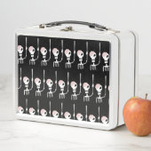 Lunch Box Squelette d'Halloween avec épée (En situation)