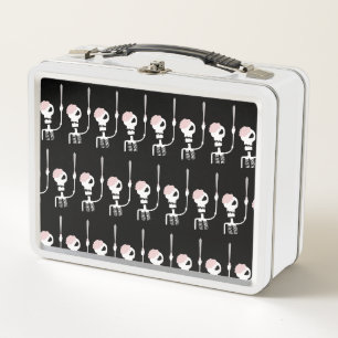 Lunch Box Squelette d'Halloween avec épée