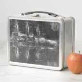 Lunch Box Station spatiale - Plan noir (En situation)