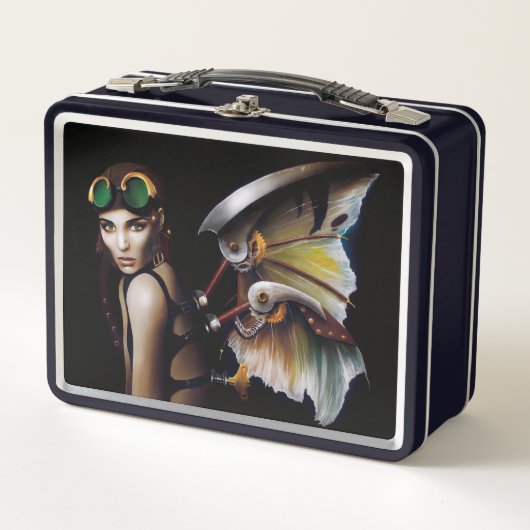 Lunch Box Steampunk Fée mécanique (Devant)