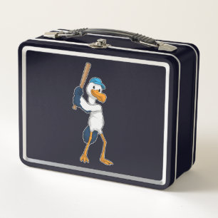 Lunch Box Stork au baseball avec batte de baseball