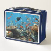 Lunch Box Stripey Poisson Tropical Coral Chaos (Devant)