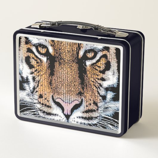 Lunch Box Style graphique Tiger Portrait (Dos)